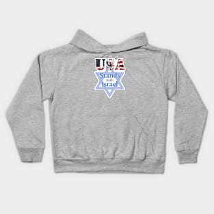 USA Stands with Israel Kids Hoodie